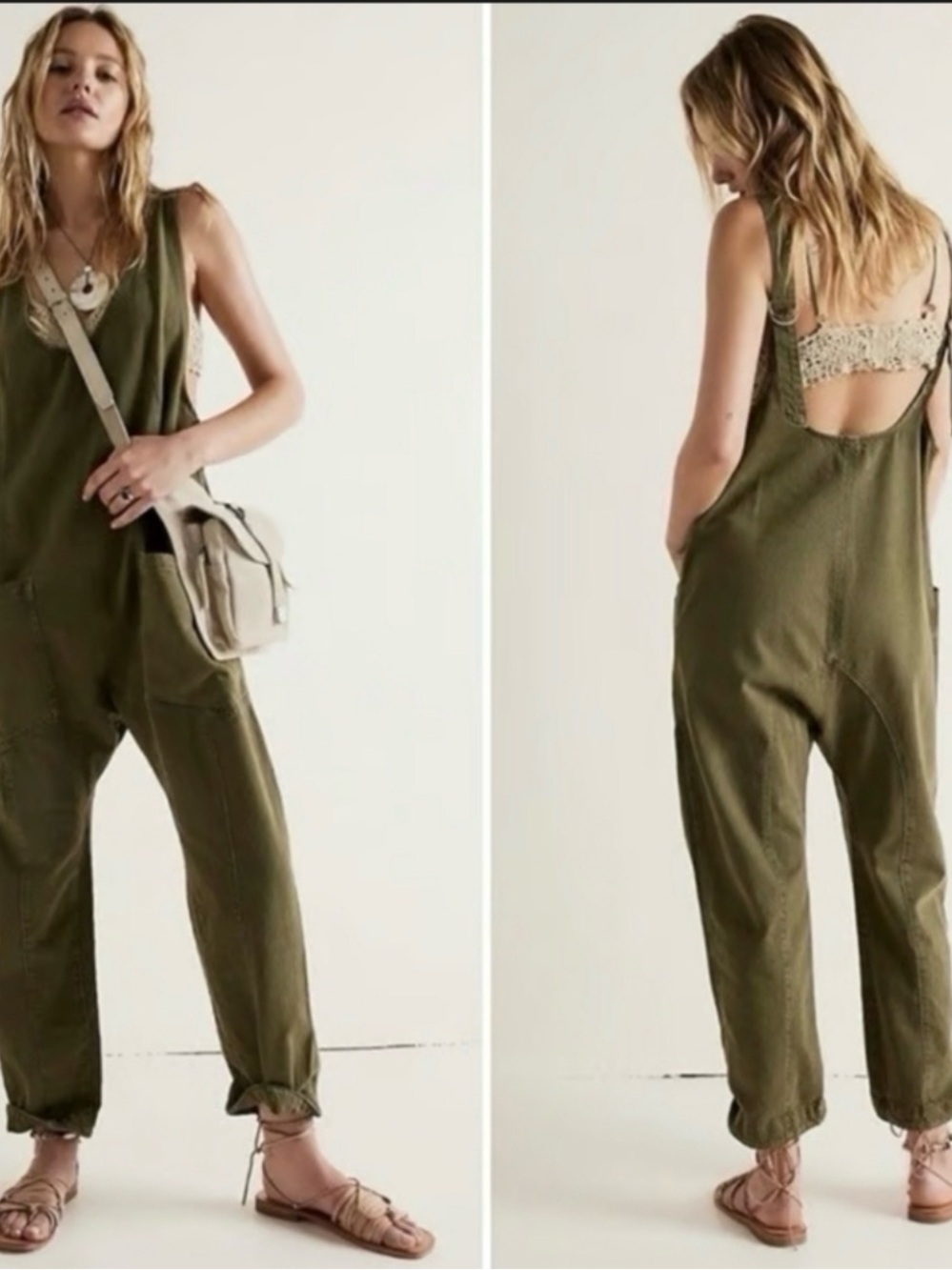 We The Free High Roller Jumpsuit Adjustable Overalls XS